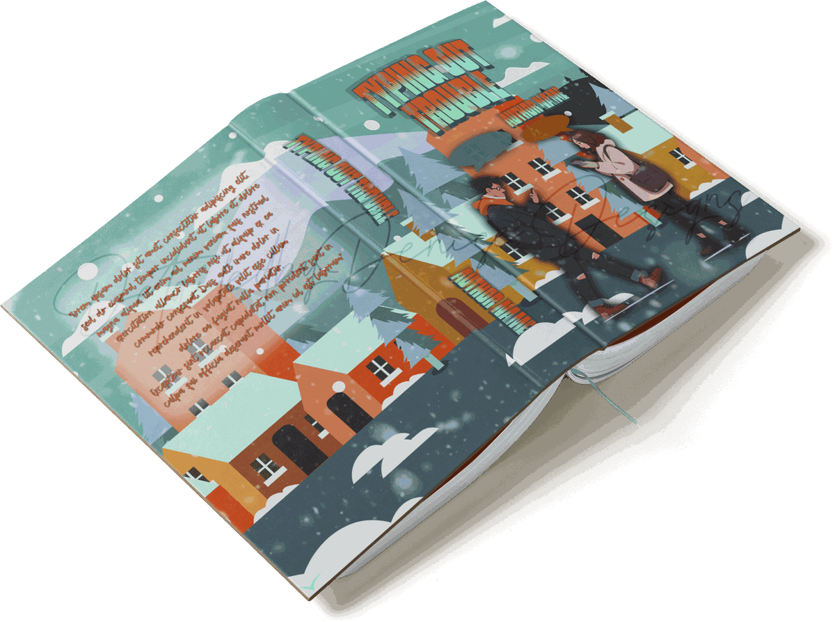 Typing Out Trouble full cover mockup